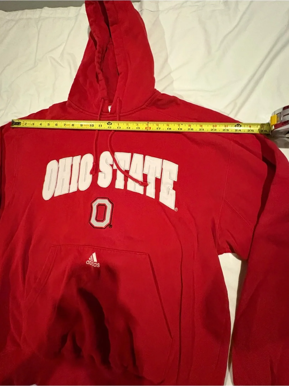 Ohio State Buckeyes Red Adidas Hoodie Pullover NCAA Men’s Size:Large